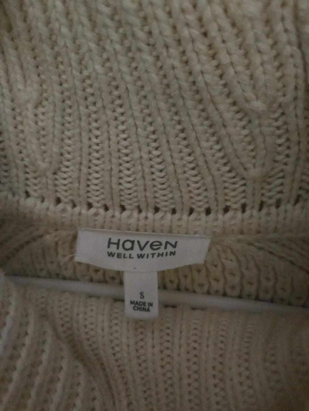 haven well within white knit turtleneck sweater